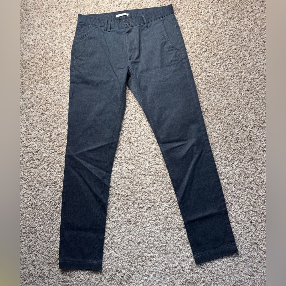 Zara Man Tapered Trousers Dark Gray Men's 33x31.5